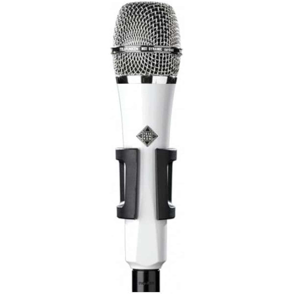 TELEFUNKEN M80 (White) Grill: Chrome Dynamic Microphone Telefunken