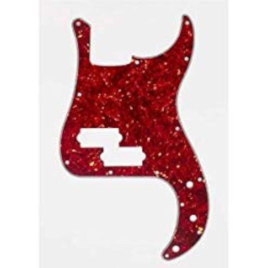 ALLPARTS PG-0750-044 Red Tortoise Pickguard for Precision Bass