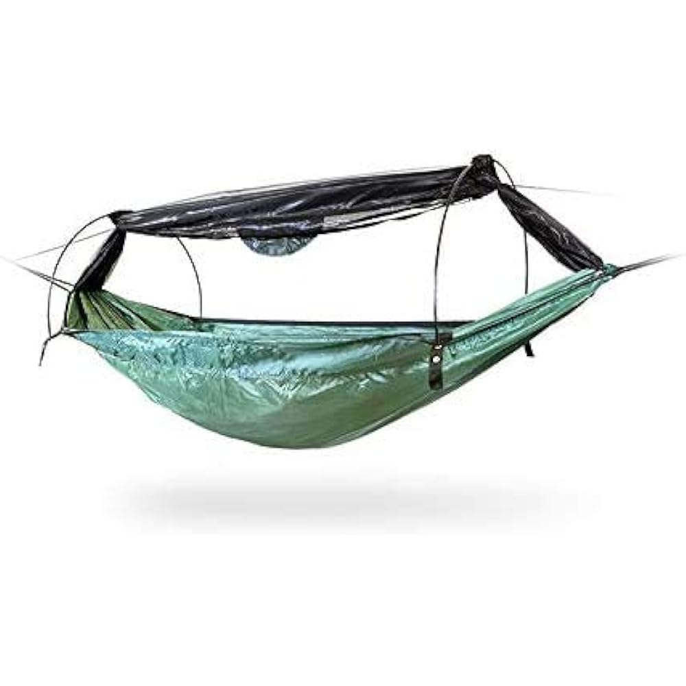 DD Frontline Hammock Frontline Hammock 3 Piece Set DD Frontline Hammock & Hammock Sleeve Hammock Sleeve & Beer Holder + 2 Mini Karabiners (Olive green) [Parallel Import]