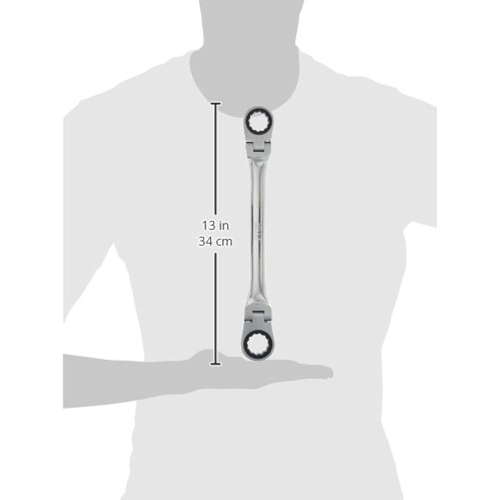 Kyoto Machinery Tools (KTC) Ratchet Box Wrench (Double Head Swing Type) 22X24mm MR12224F