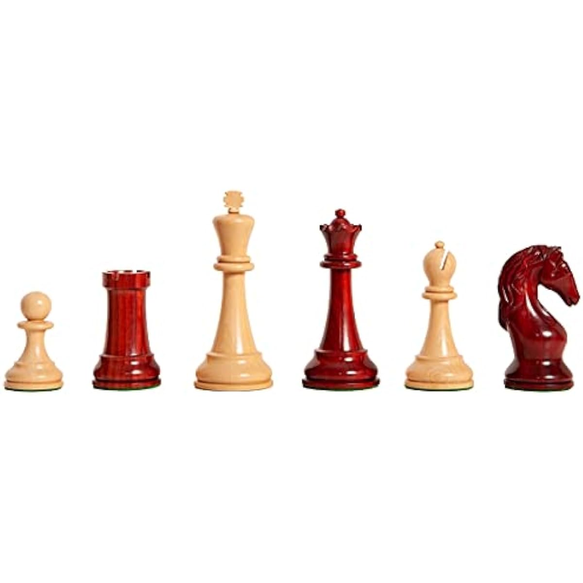 Camaratta Collection - Piatagorsky Cup Series Luxury Chess Set - Pieces Only - 4.4" King (Blood Rosewood)