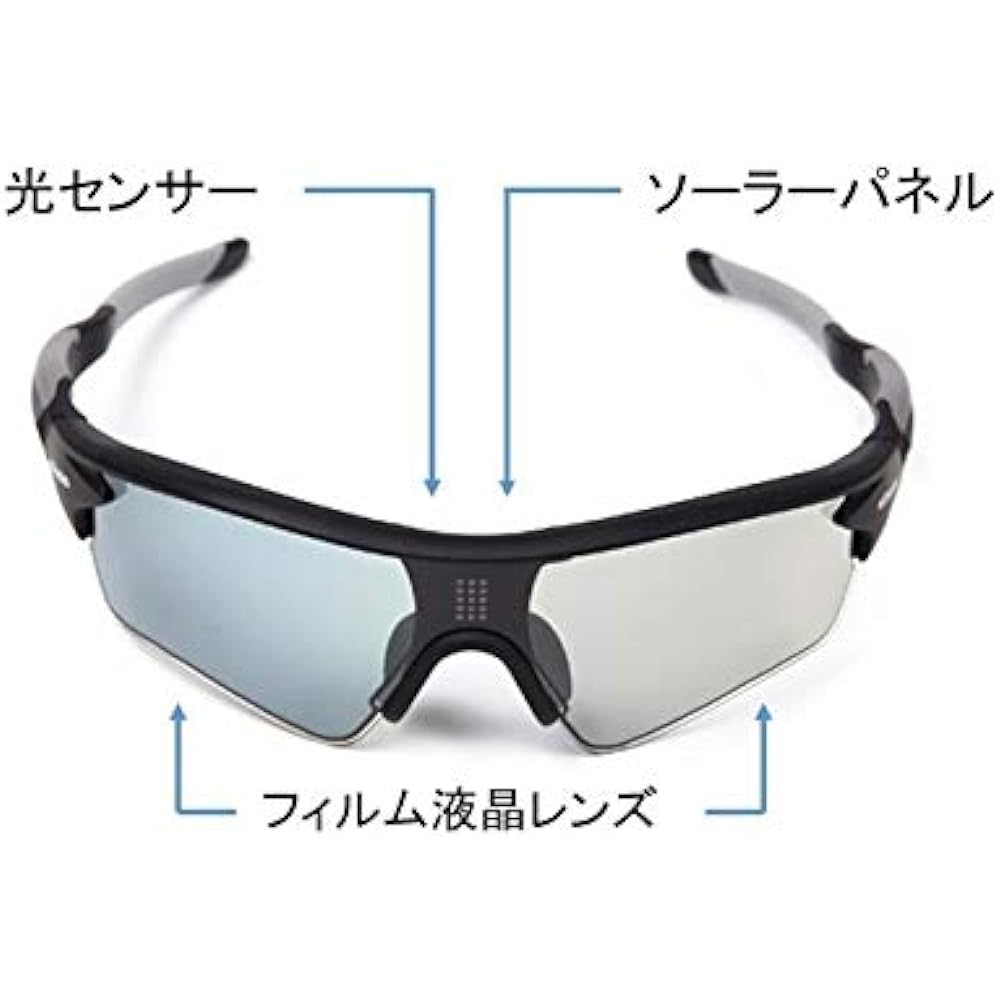 [Visionup] Made in Japan Can be used on the drive even when going in and out of tunnels Product warranty Repairable Instant dimming Sunglasses Polarization function Automatic dimming eShades Lightweight 31g Made in Japan