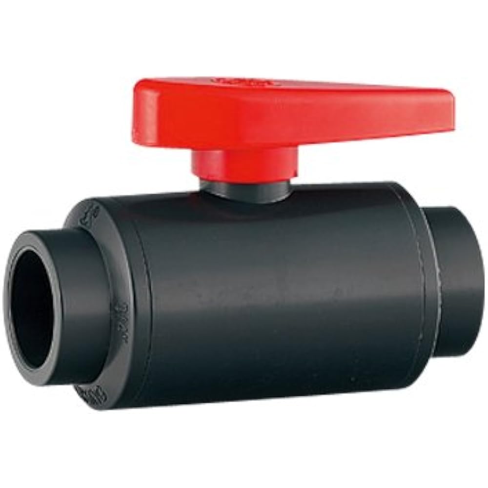 Kakudai PVC ball valve adhesive type 655-506-50