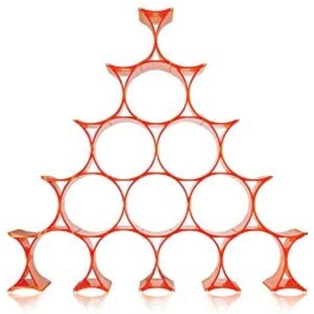Kartell Rack Orange W5.7/D14.5/H9.5cm (Parts) Infinity SFAC-K7680-4Z 16 pieces 16 piece set [Authentic product from domestic sole agent]