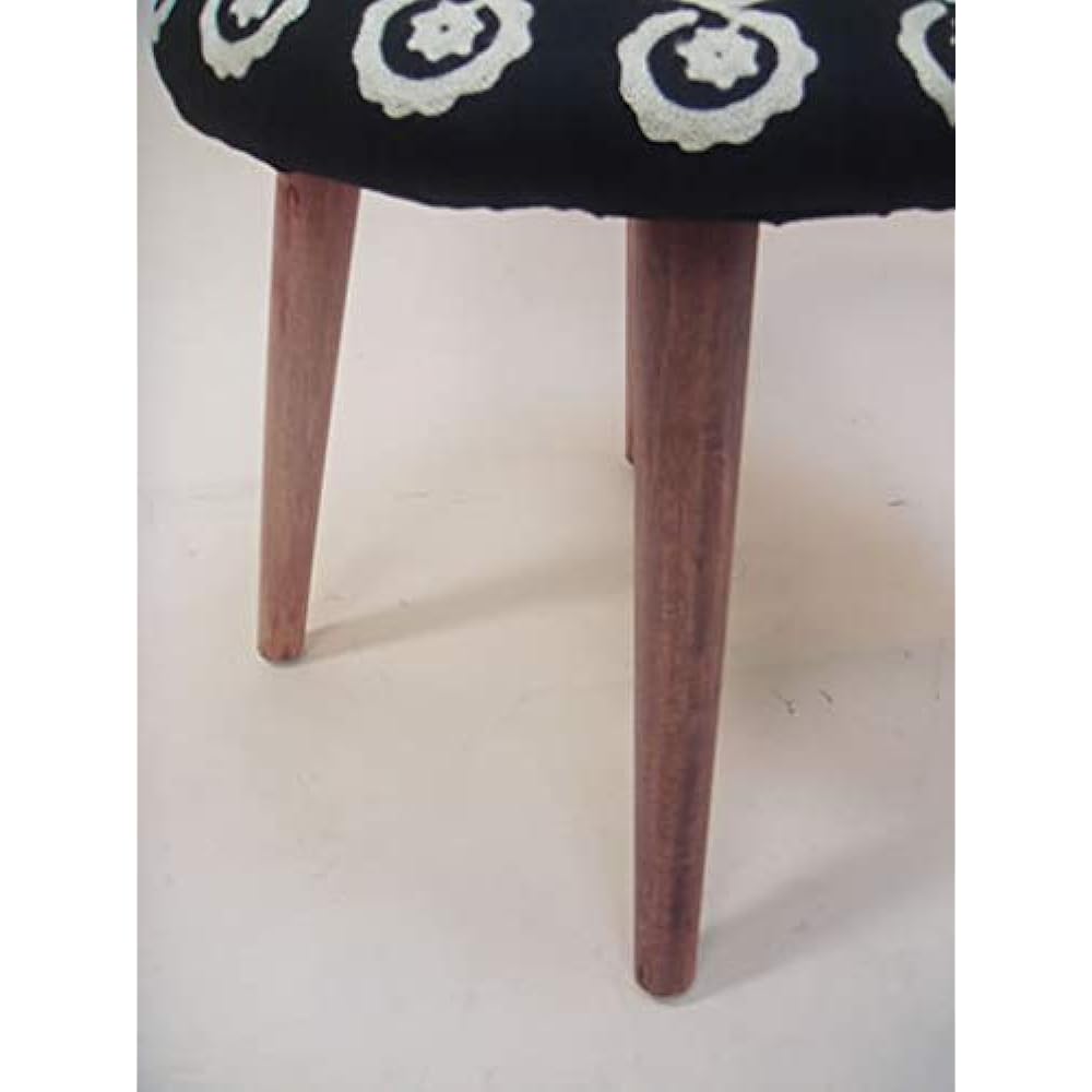 Kawabata Stool Round Stool Black 44×44×41cm 1707STC001