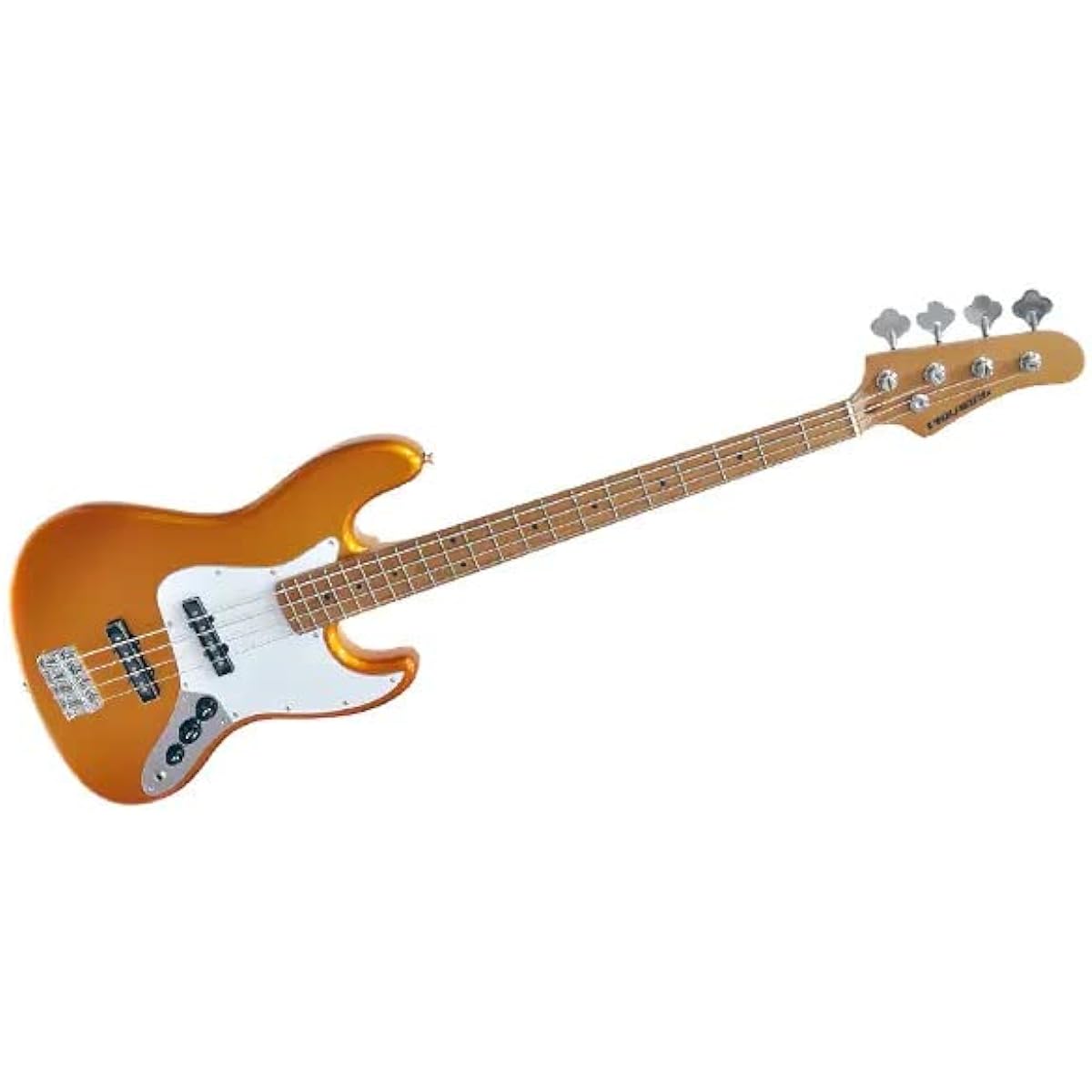 PLAYTECH Electric Bass Jazz Bass Type Gold [Carbonized Maple Neck]