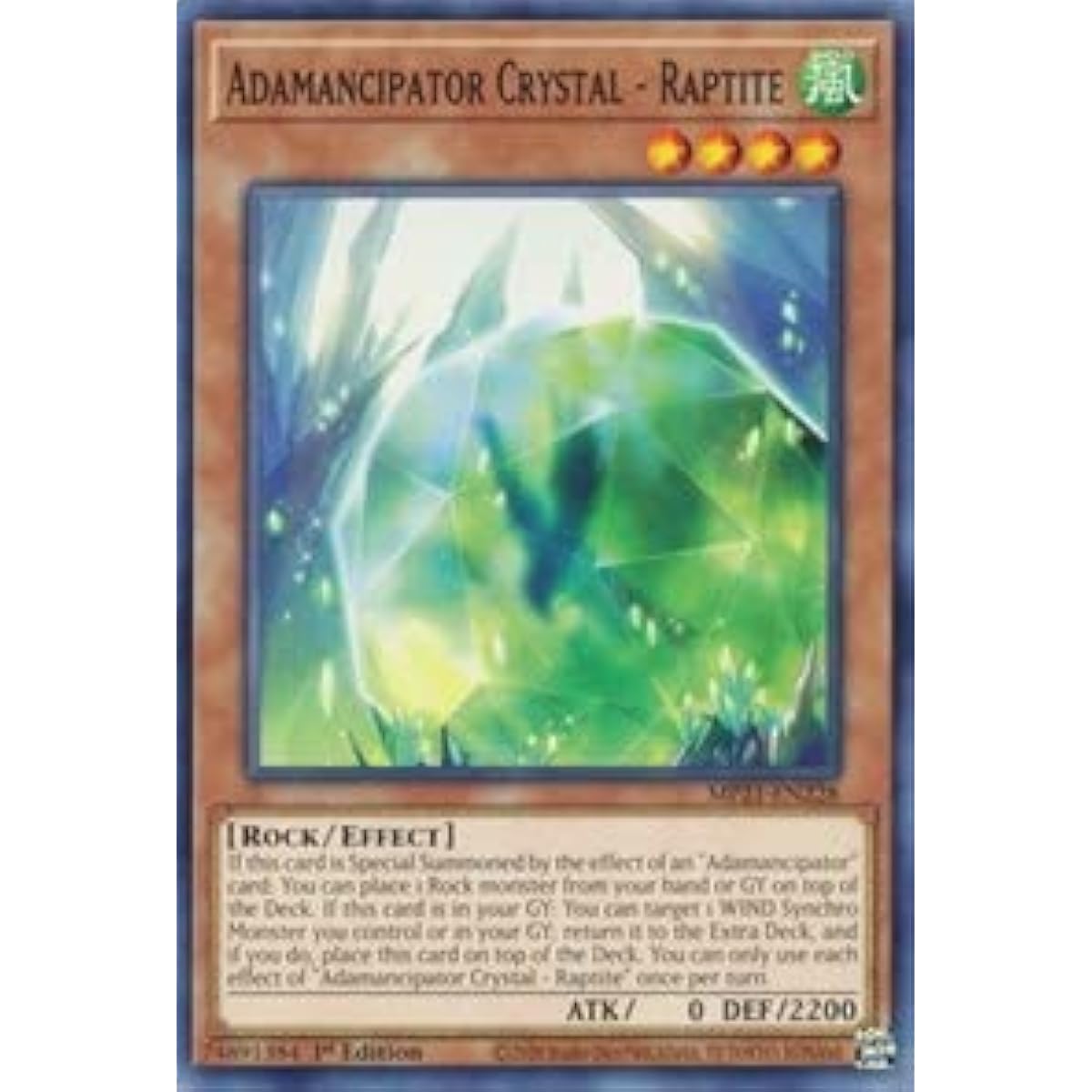 Adamancipator Crystal - Raptite - MP21-EN228 - Common - 1st Edition.