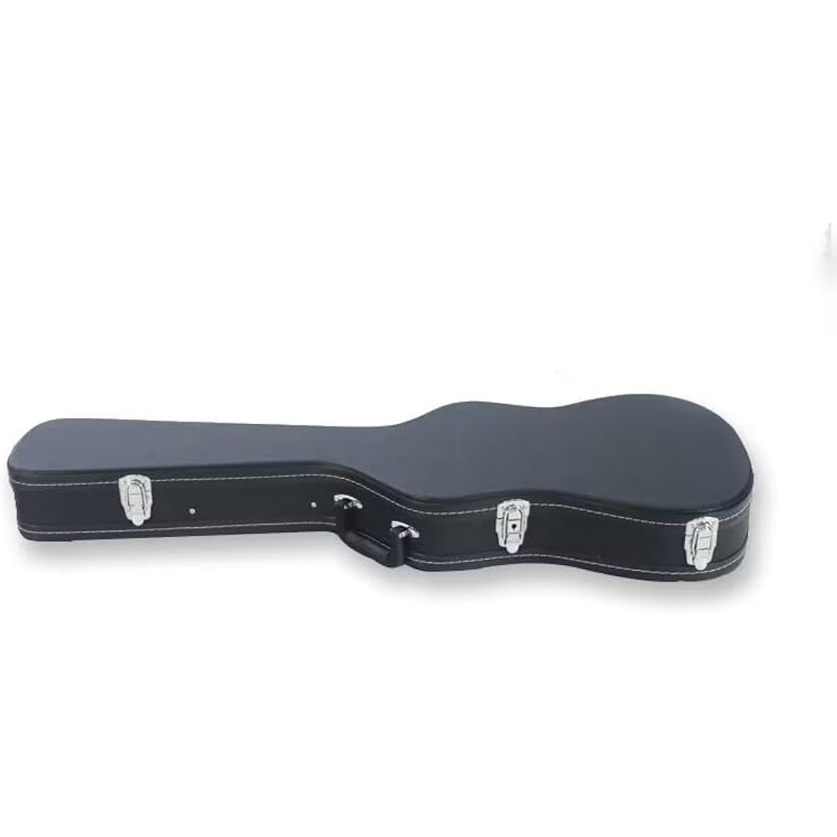 ST High Grade Electric Guitar Hard Case, Wooden Hard Shell Protective Carrying Case Fits Stratocaster/Strato-Style Guitars with Locking Latch Pad (Brown)