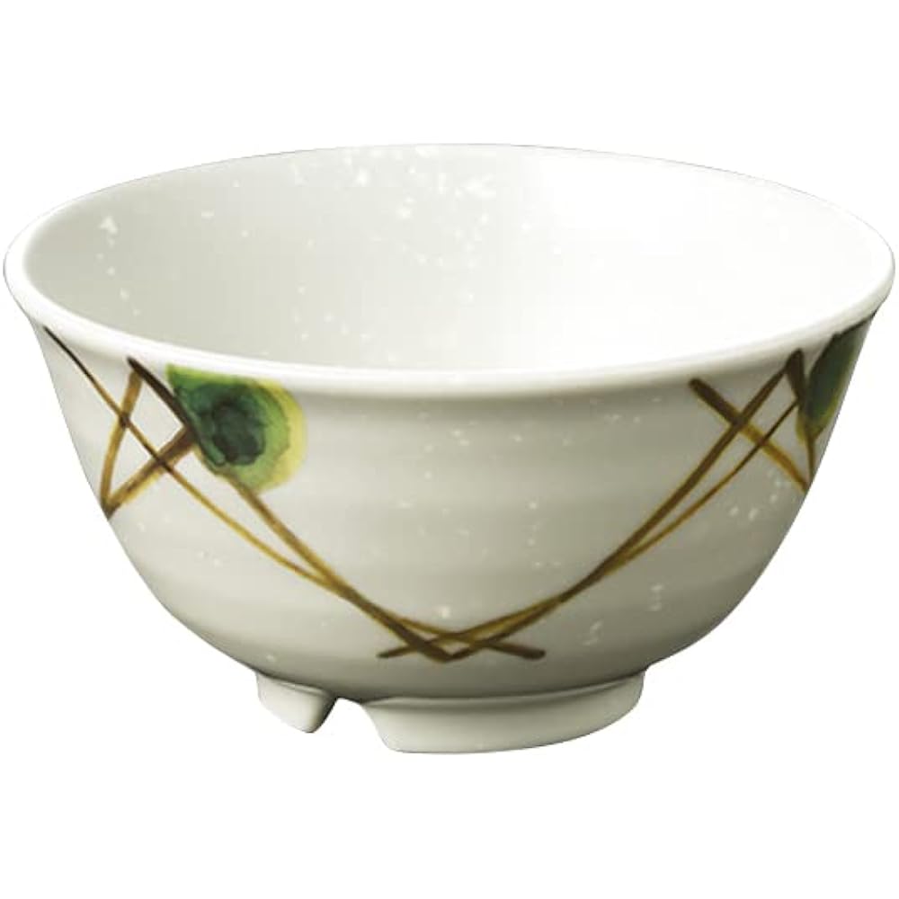 MARUKEI Tea Bowl/Round Tea Bowl, Small, Diameter 11.3cm, 290ml, Made in Japan, Unbreakable, Dishwasher Safe, Stackable "Shofu" A74 MKZ Set of 10 [Commercial Use Set]