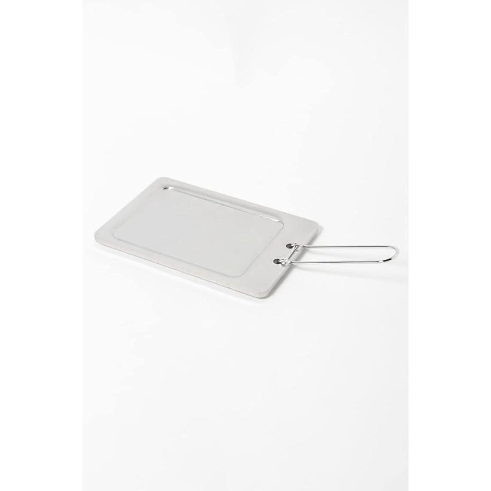 CAPTAIN STAG Iron Plate Extra Thick Stainless Steel Grill Plate B6 Size Stainless Steel Made in Japan UG-1571 Silver