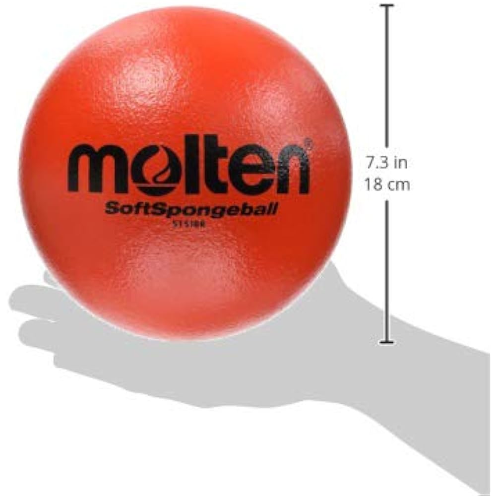 Molten Soft Sponge Ball 18cm R Red STS18R