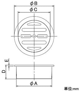 Kakudai VU pipe perforation plate 4214-150