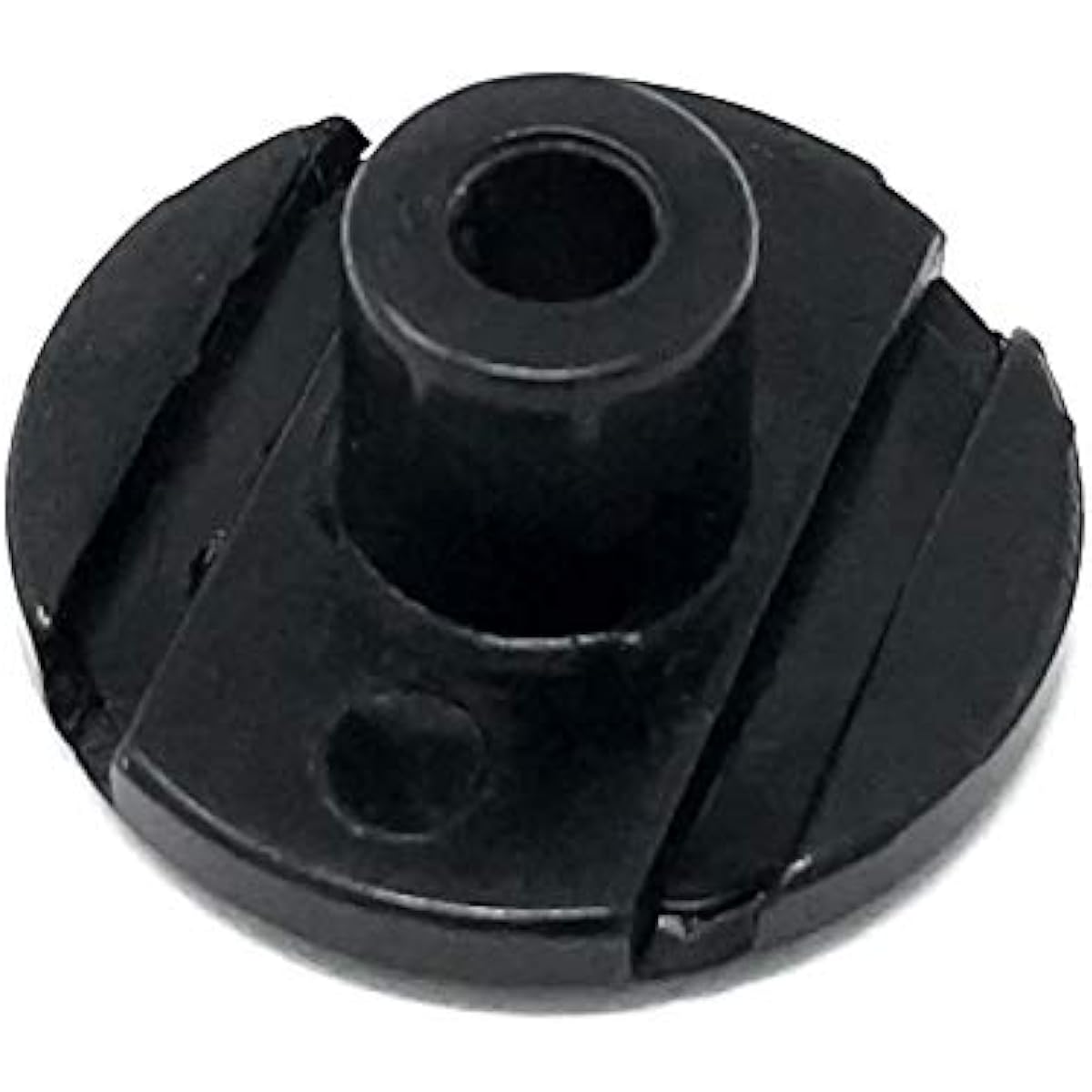 Vintage Forge Black Tall Round Slotted String Retainer Guide Tree Fender Precision Jazz Style Bass Guitar with Screws BSR10-BLK