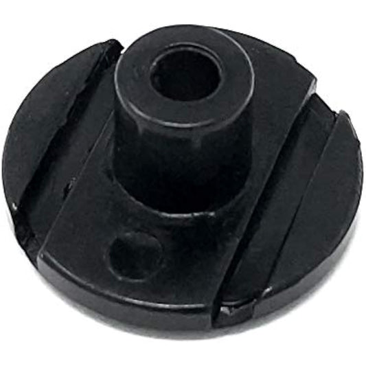 Vintage Forge Black Tall Round Slotted String Retainer Guide Tree Fender Precision Jazz Style Bass Guitar with Screws BSR10-BLK