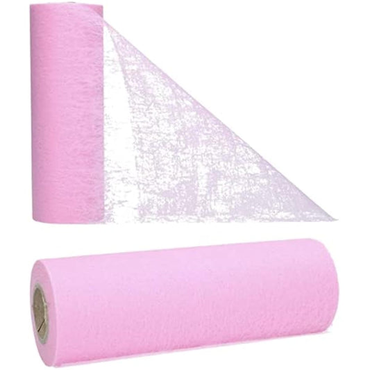 AmaCasa Table Runner 17.5 cm x 25 m Pink Flower Design