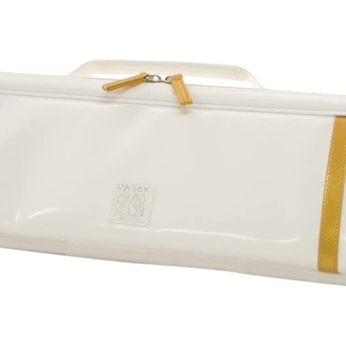 NAHOK H-tube Alto Flute Case Guard "Krysar/wf" White/Gold [Waterproof fabric made in Germany x special temperature control function & shock absorbing material + waterproof zipper] Fabric from Germany, Made in Japan.