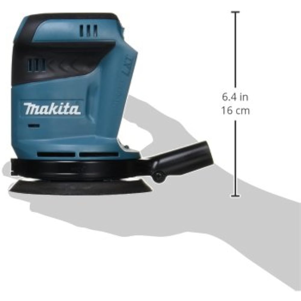 Makita Rechargeable Random Orbit Sander 14.4V (Body Only/Battery and Charger Sold Separately) Paper Dimensions 125mm BO140DZ