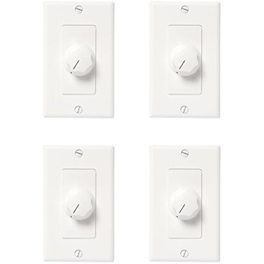 Atlas Sound AT100D 100 Watt Deluxe Decora Attenuator - Contractor 4 Pack