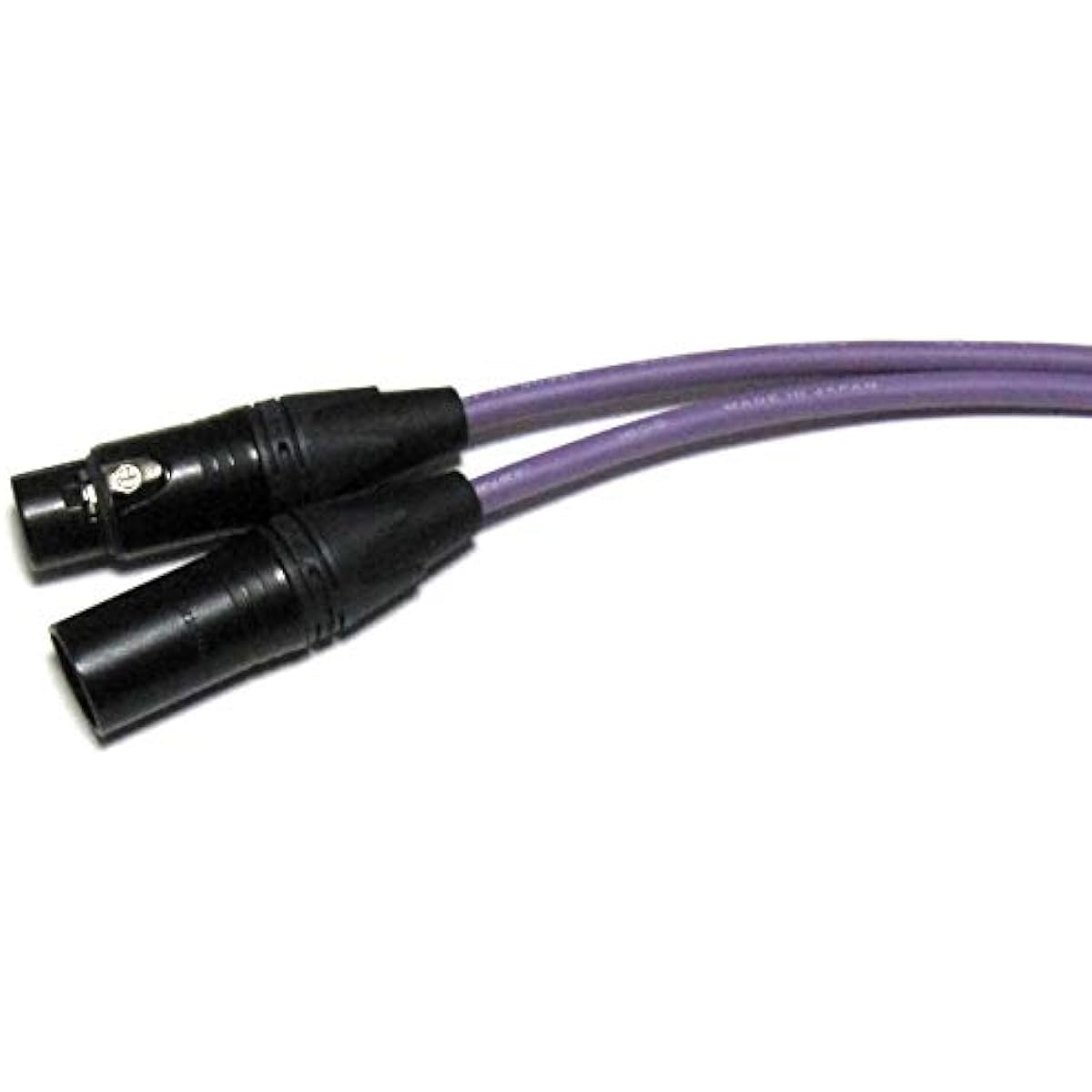 CANARE XLR cable Canon female-Canon male (100m) (black connector, purple)