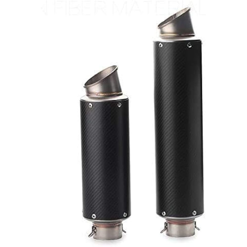 Cherrytree Slip-on Muffler Bike Silencer 60.5mm General Purpose Motorcycle Total Length 47CM