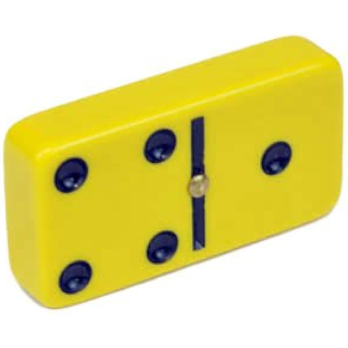 Domino Double 6 Yellow Jumbo Tournament Professional Size with Spinners in Elegant Black Velvet Box.
