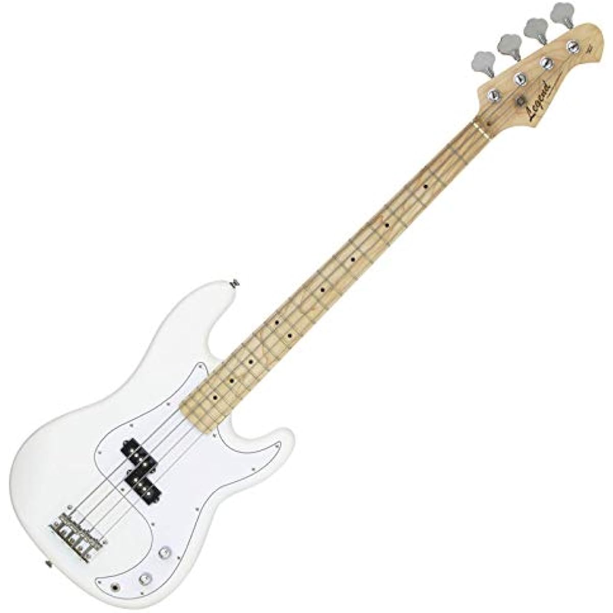 LEGEND LPB-Z M White Bass Beginner 12-piece set [with mini amp] Precision bass type Legend