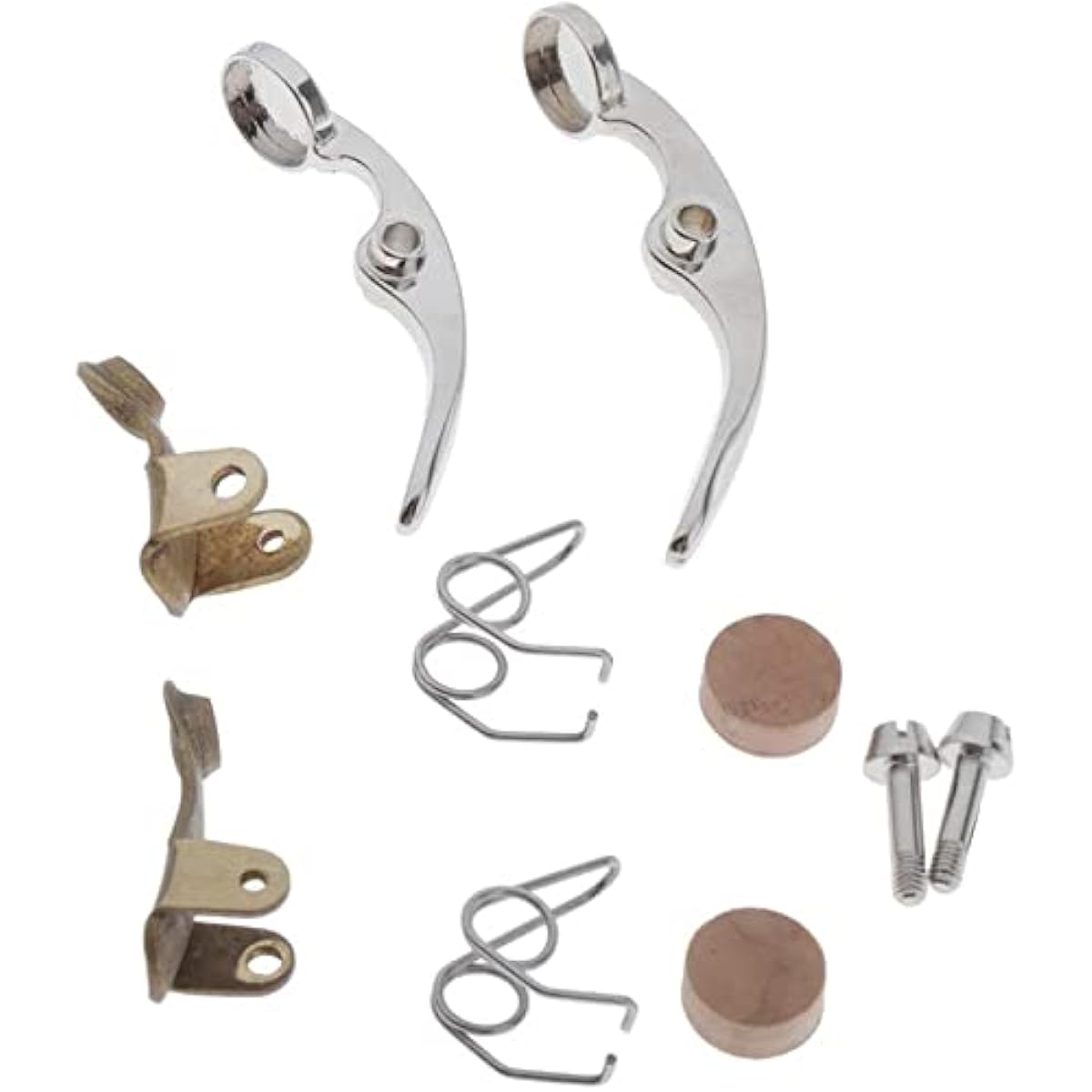 TUOREN Trumpet Valve Repair Kit with Piston Guide Spring Felt Washer Water Key Spit Valve Cork Pad Musical Instrument Accessories 28 Pieces