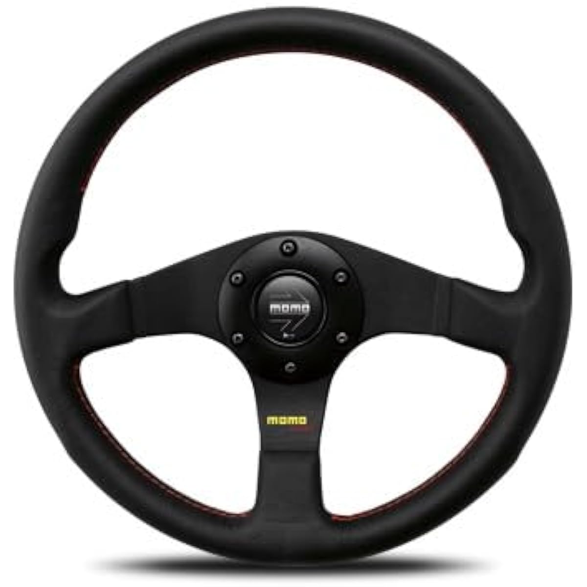 MOMO Steering Wheel Tuner BK Leather/Black Spoke 320mm