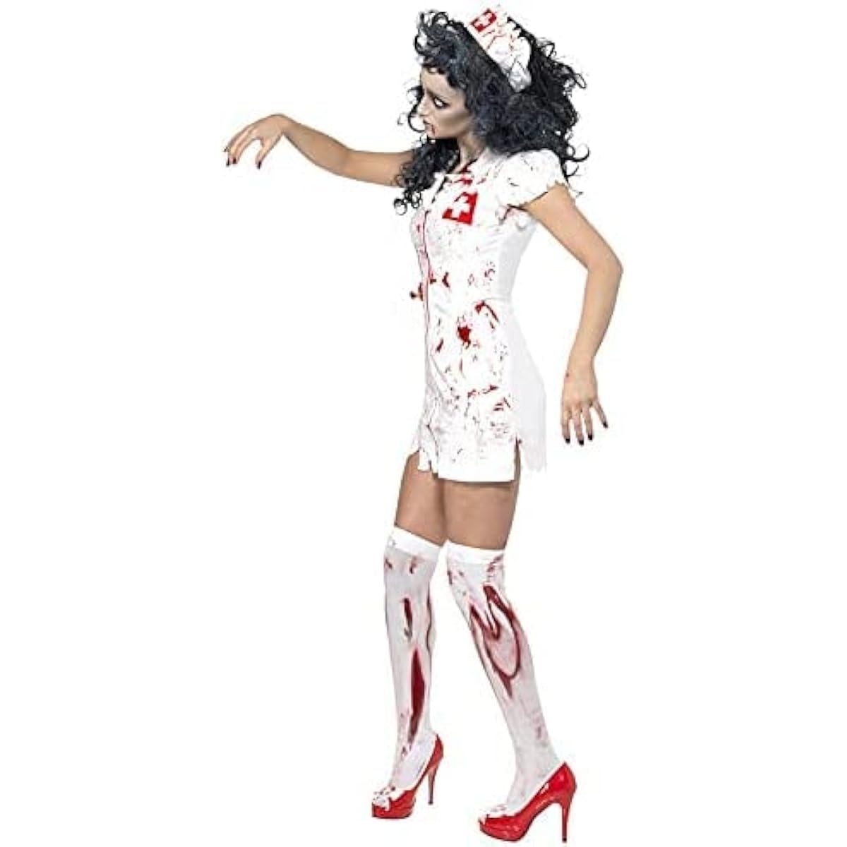 Bloody Ninja Zombie Costume★3-piece set - XS size [Parallel import goods]