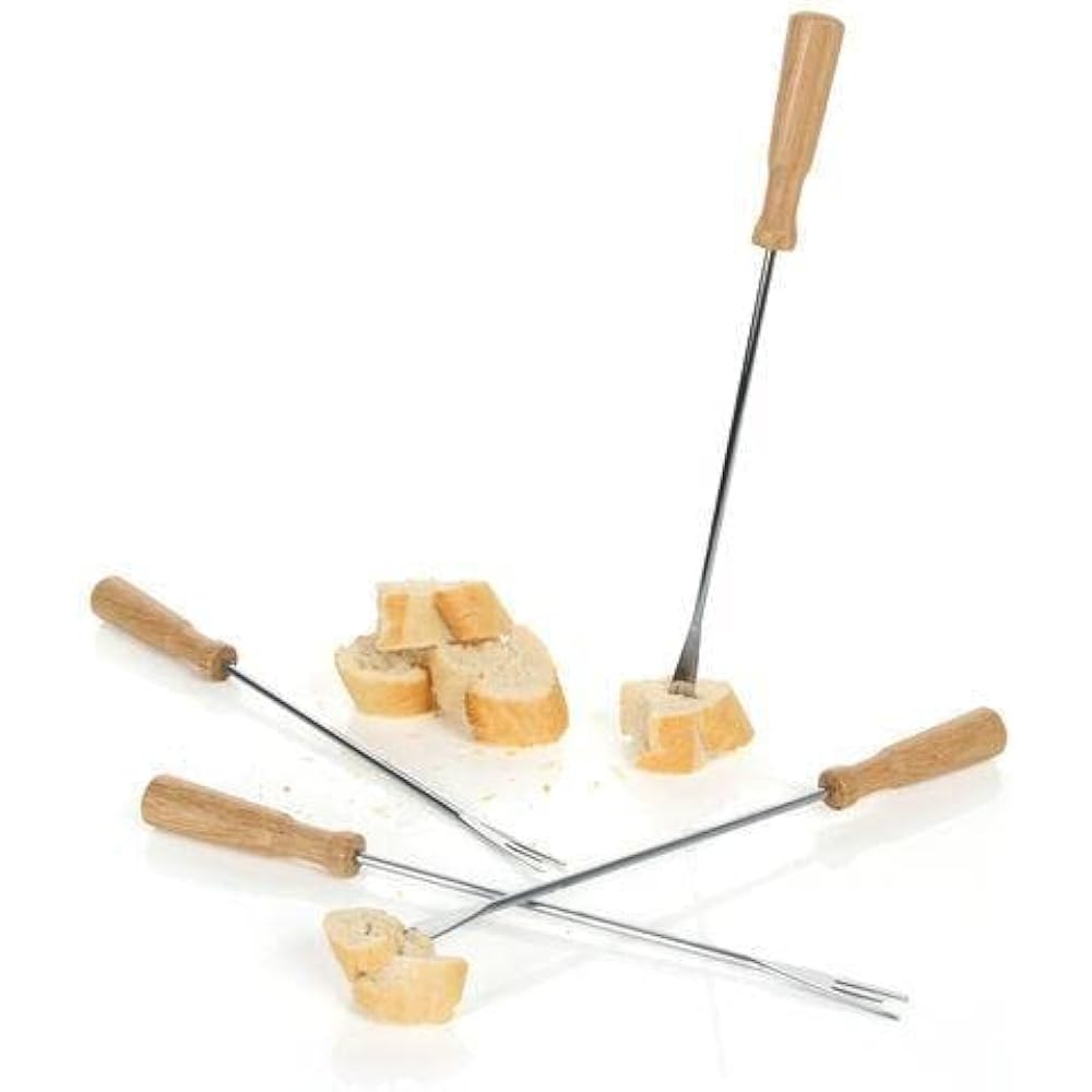 BOSKA Cutlery Set 275 x 84 x 26mm Fondue Fork Set of 4 Stainless Steel 330304 4 Pieces