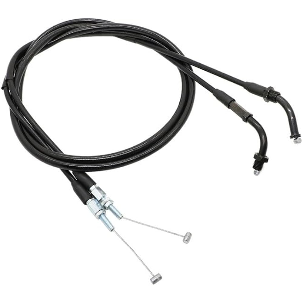 2 Pack Throttle Cable Set Throttle Body 17910-415-010, 17910-415-000 for Honda CB/CM400 CB450 Nighthawk CX500 Throttle Lock