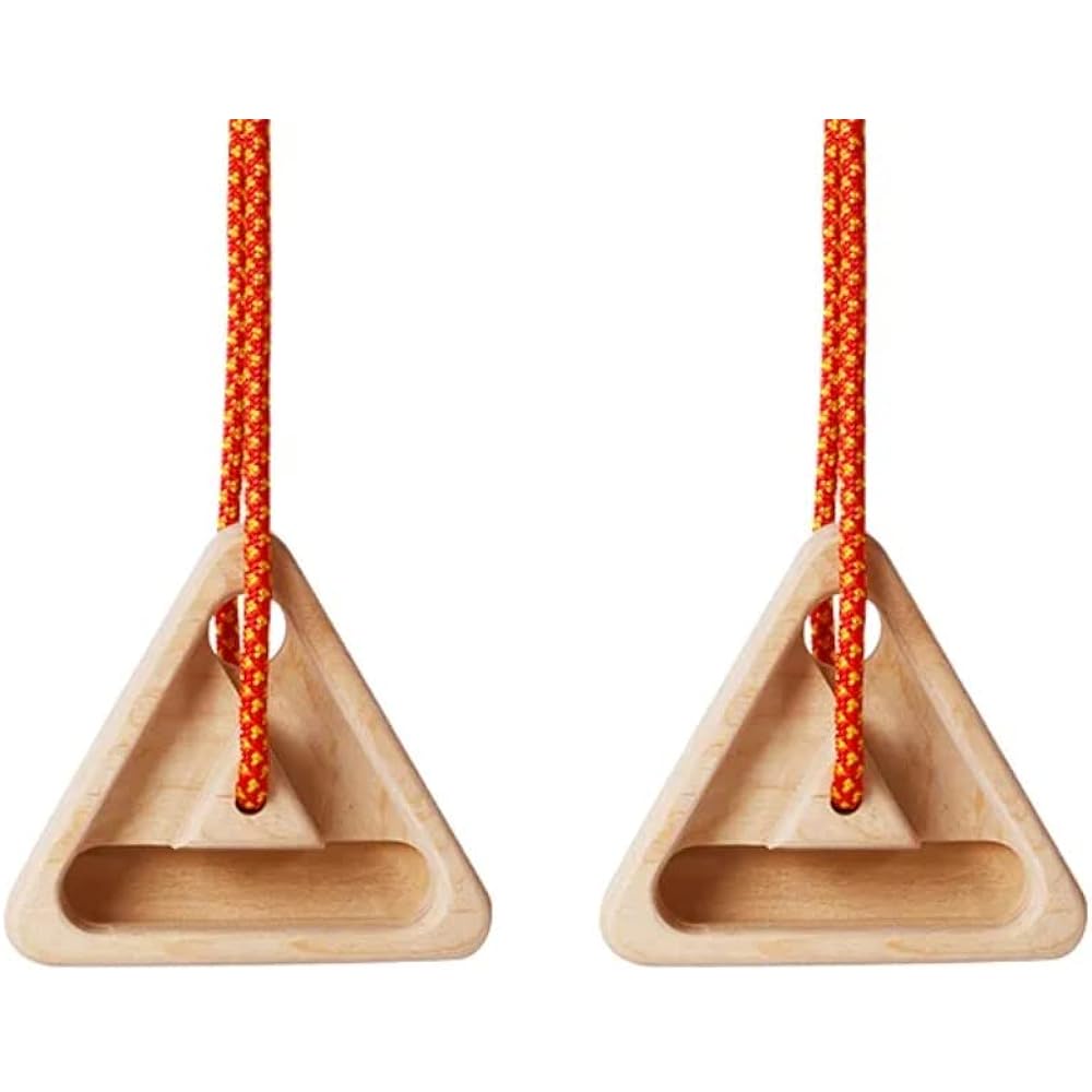Bouldering triangle hangboard set of 2 (1 pair), 1 donut-shaped hand grip included, pull-up grip strengthening training