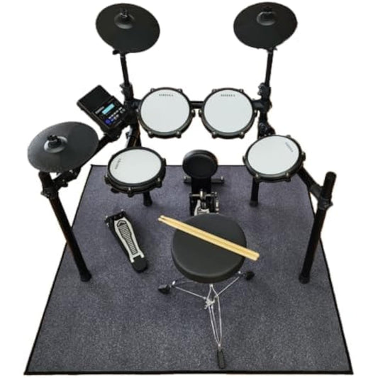 ELEDORA Electronic Drum Set for Beginners to Professionals DWT100 Mesh Pad [Mat, Sticks, and Stool Included]