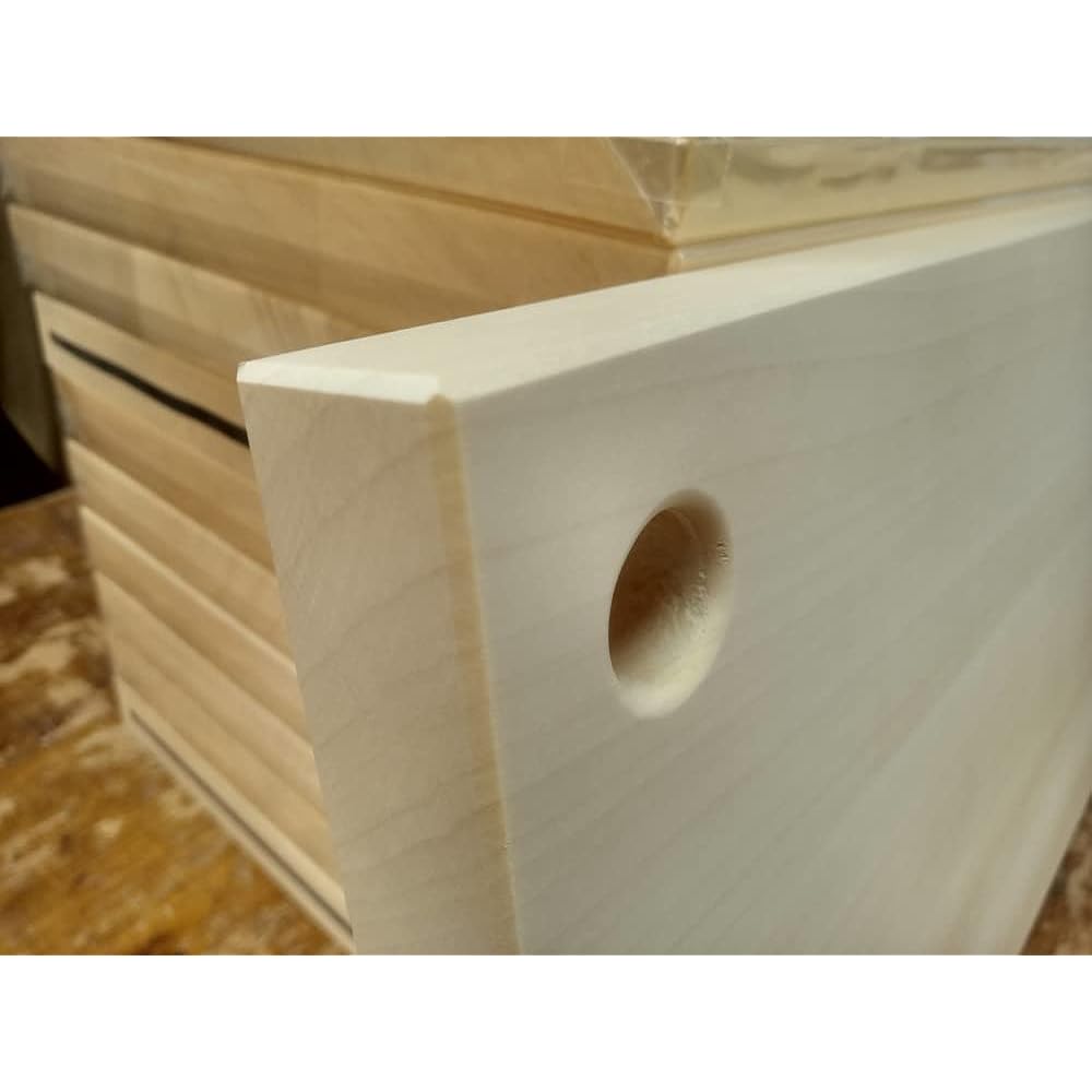 Katajiya Wooden Cutting Board Ginkgo Natural Wood Solid Wood Medium Size [380 x 210 Thickness 25] ~ Re-sharpening Service Available ~