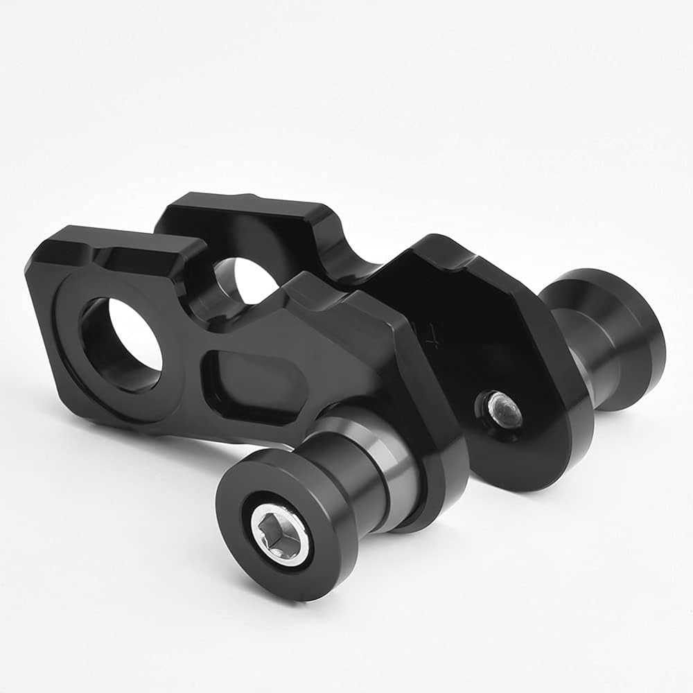 Motorcycle Swing Arm Spool Slider CB650R CBR650R CB650F CBR650F 2019 2020 Rear Wheel Axle Stand Pickup Hook Chain Adjuster Block for Swing Arm Spool Slider (Color: Titanium)