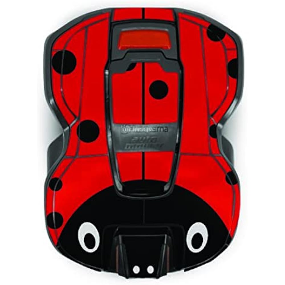 Husqvarna Zenoah Robot Lawn Mower Decal Kit LADYBUG Ladybug Automower 305 Dress-up Sticker 599292402 Red