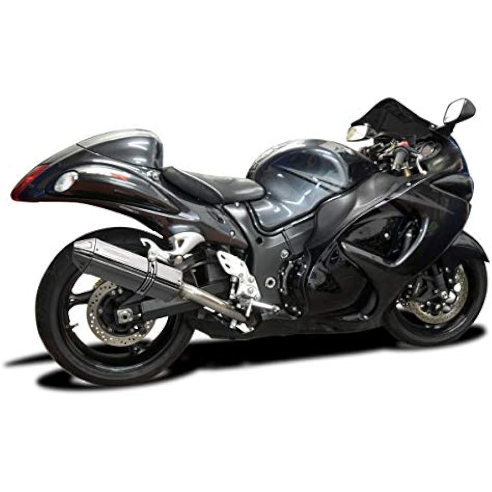 DELKEVIC Slip-on Stainless Steel Tri-Oval Muffler for SUZUKI GSX1300R HAYABUSA 2008-2017 320mm KIT1185