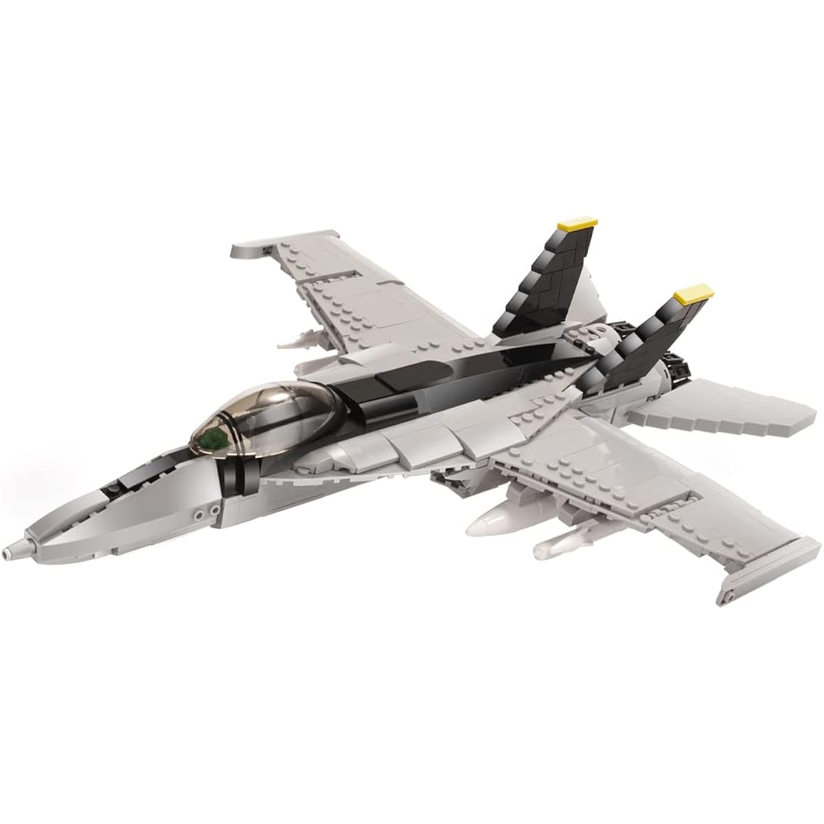 DAHONPA F/A-18E Bumblebee Fighter Military Army Airplane Building Block Set with 1 Figure 682 Pieces Air Force Build Block Toys Gift for Kids and Adults