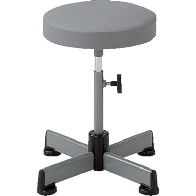 TRUSCO Work Chair Gas Adjustable Φ315 x H450-620 Black L-60GC