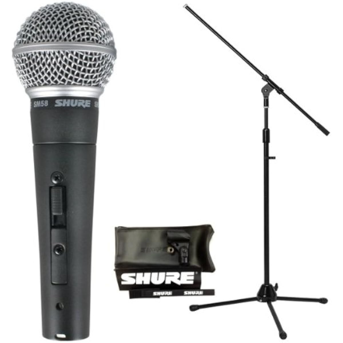 [7-piece set with boom microphone stand] SHURE SM58SE vocal microphone