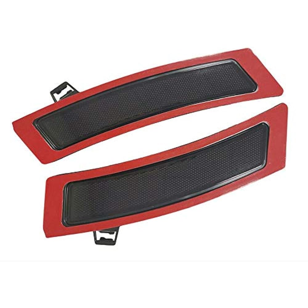 eLoveQ Dark Smoke Lens Front Bumper Side Marker Replacement Reflector Without Side Camera 2011-2013 BMW E70 X5 LCI Models