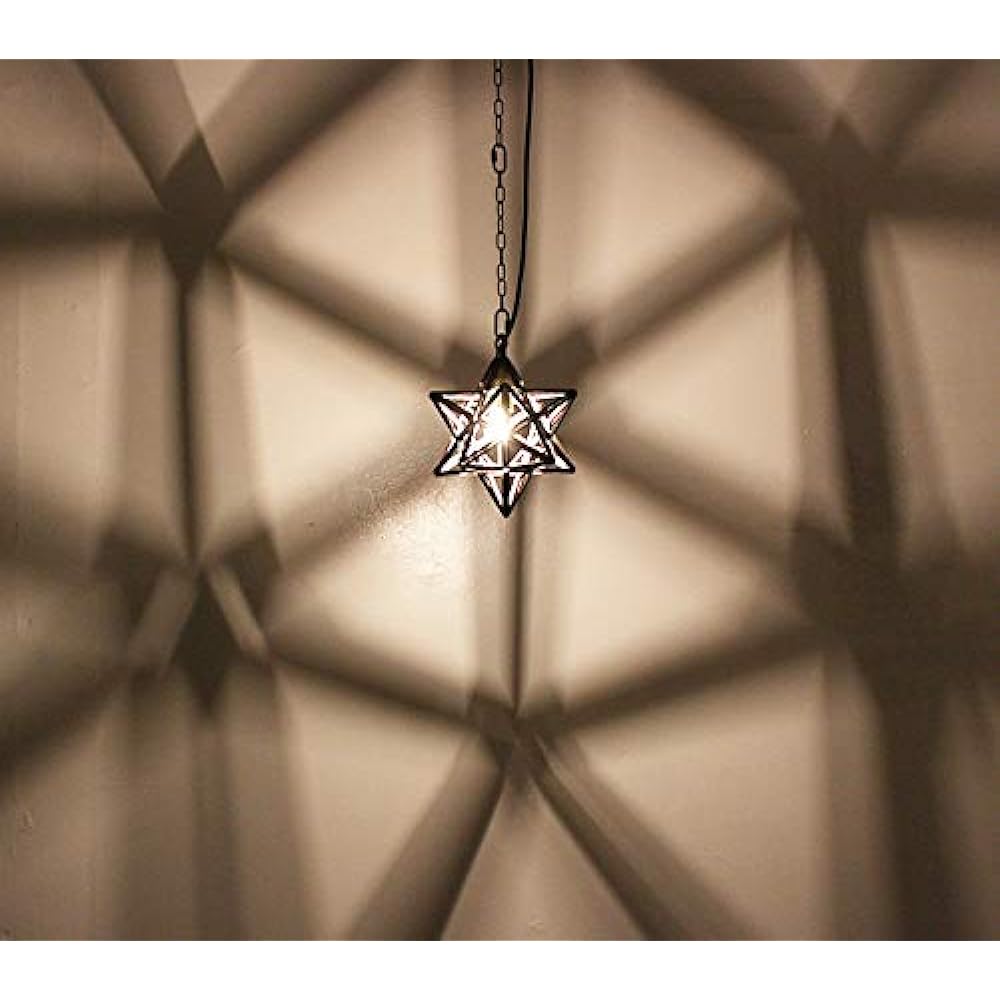 Diclasse Pendant Lamp Etoile Small with Lamp (E17 Base Incandescent Mini Bulb 40W Clear) Hanging Ceiling LP3130BR