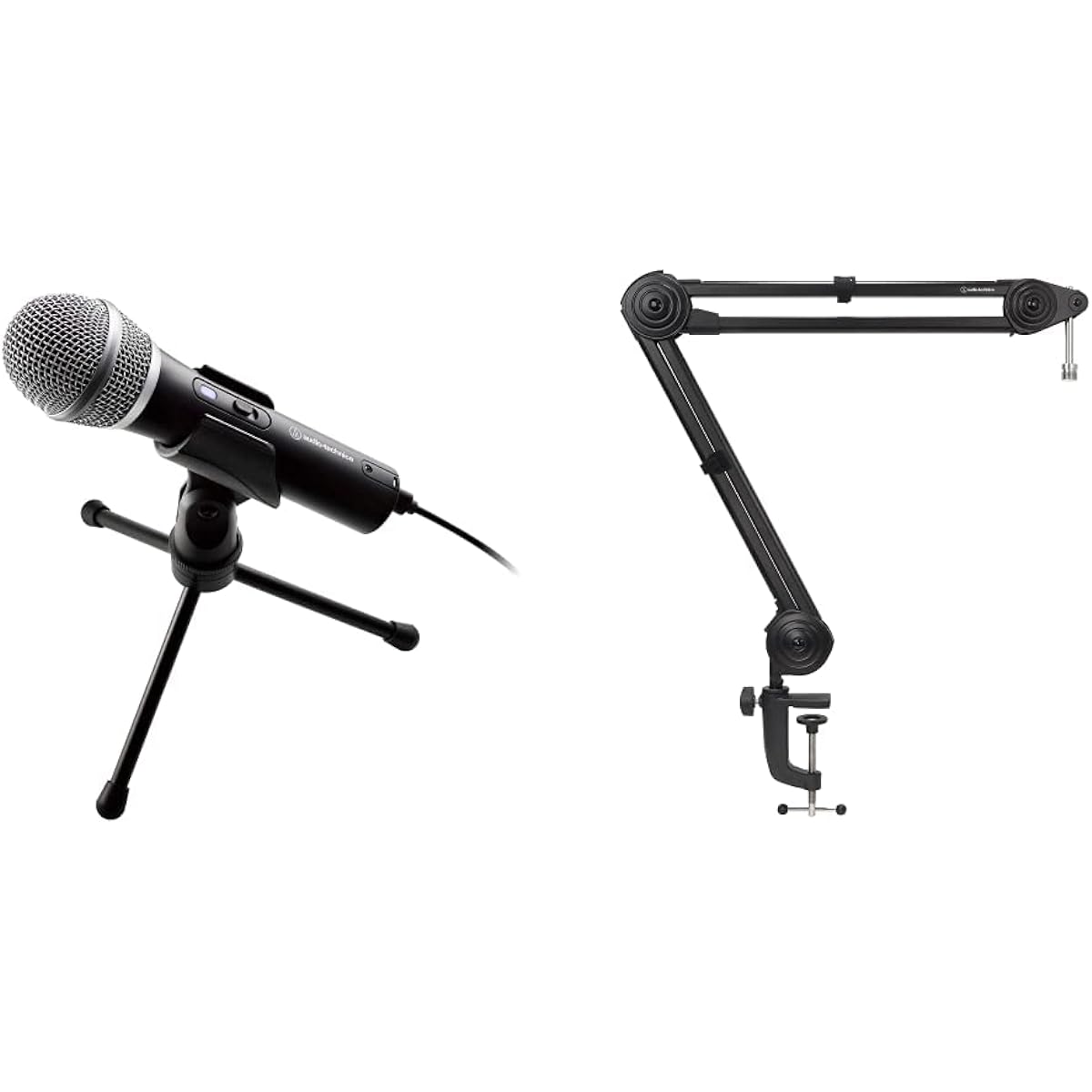audio-technica USB microphone ATR2100x-USB & Audio-Technica AT8700J microphone boom arm