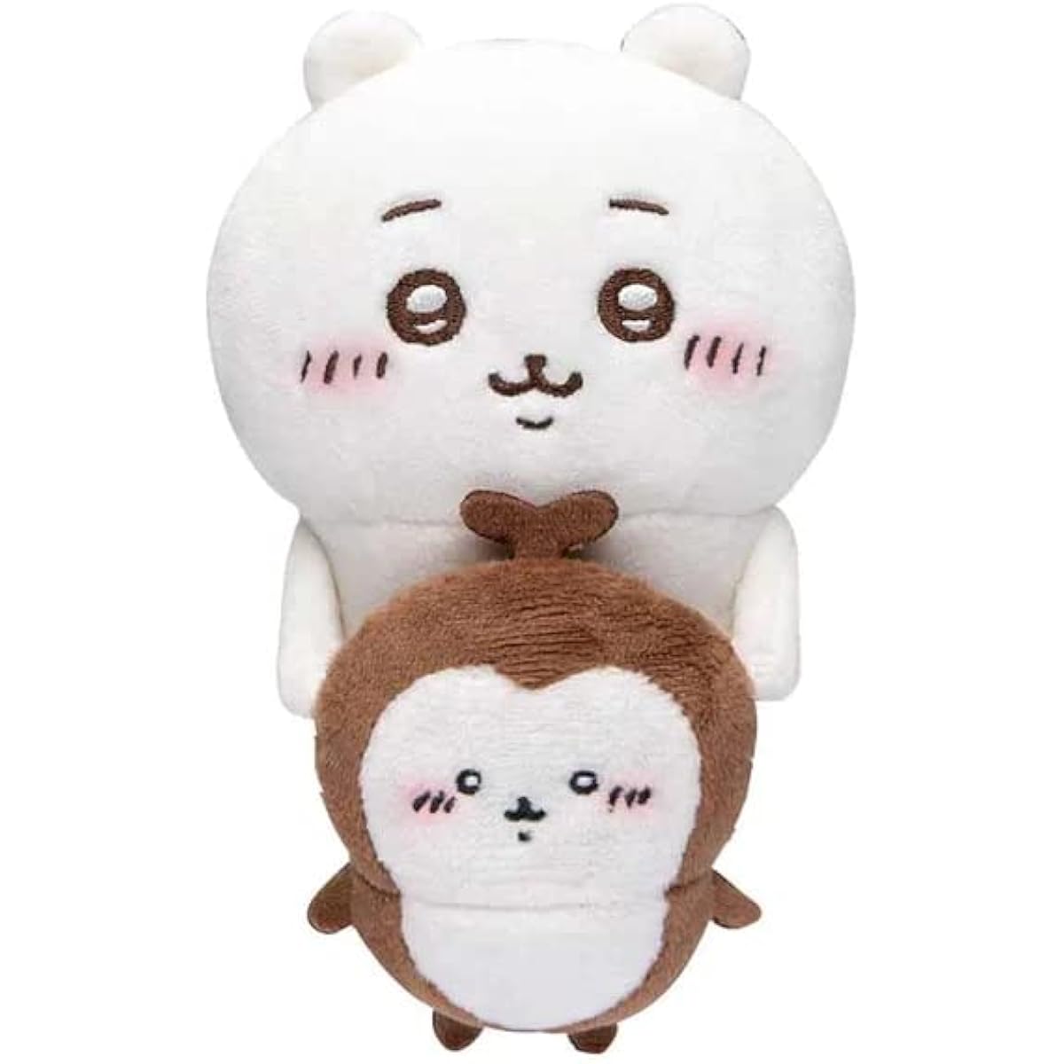 Chiikawa Hook Plush Toy Chiikawa & Rhinoceros Beetle Watching from your Desktop