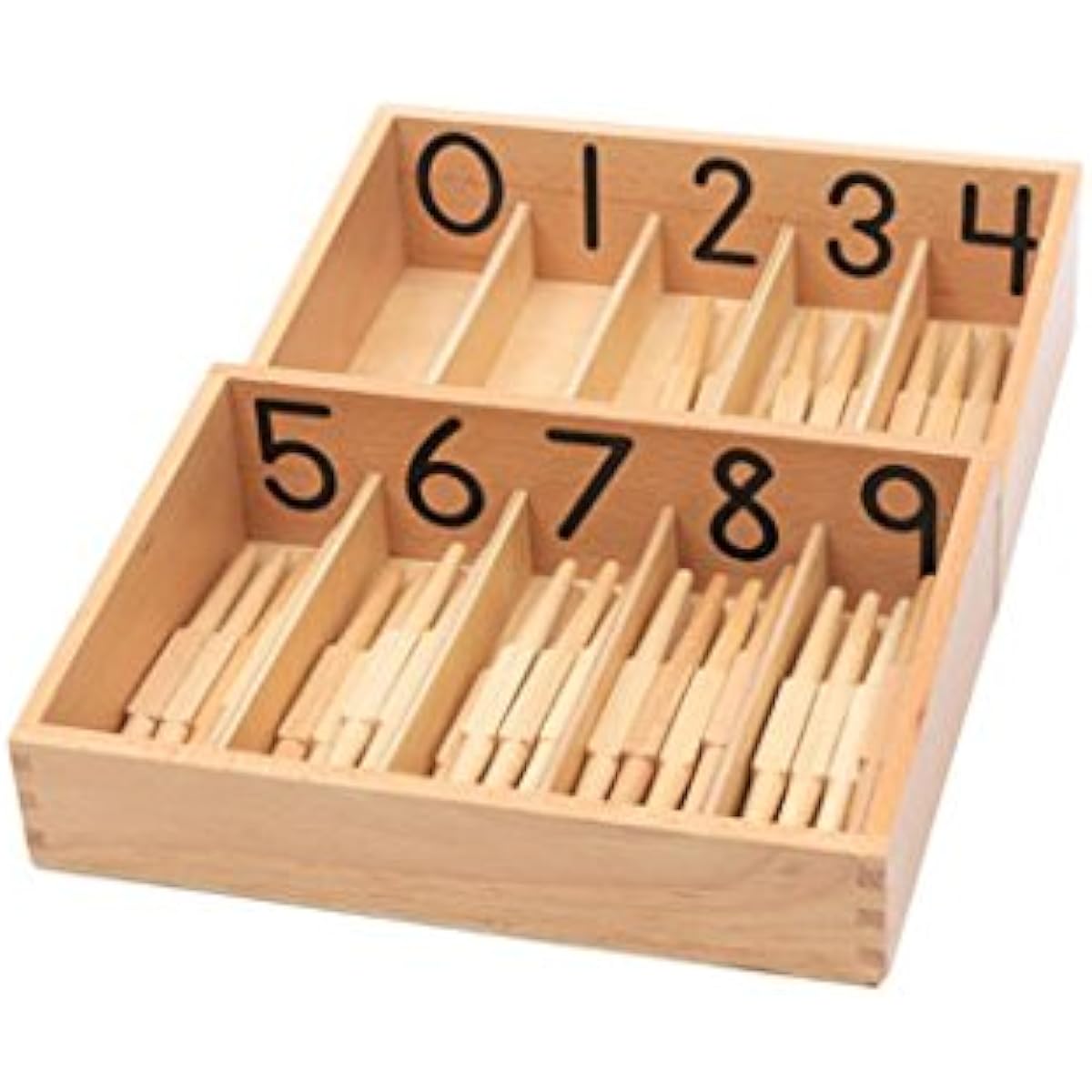 Adena Montessori Spindle Box with 45 Spindles
