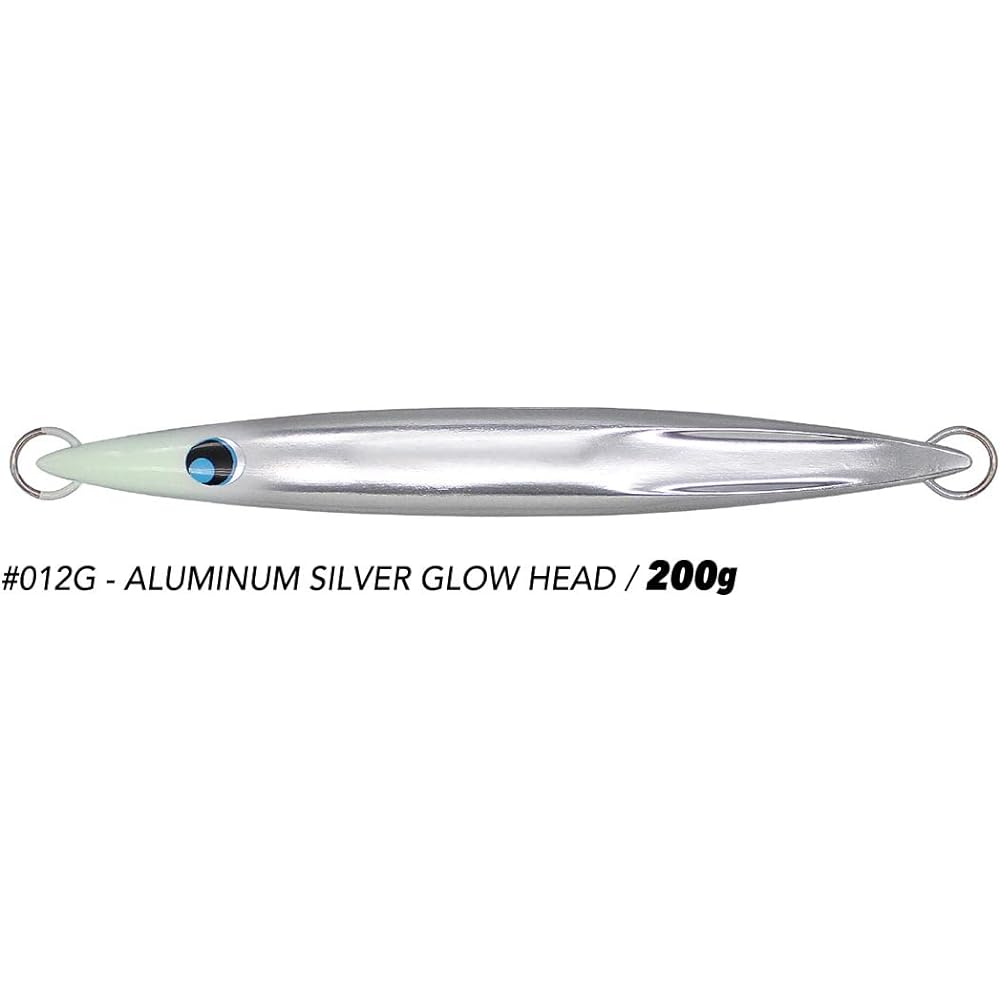 uroco JIG original 200g #012 aluminum silver glow head
