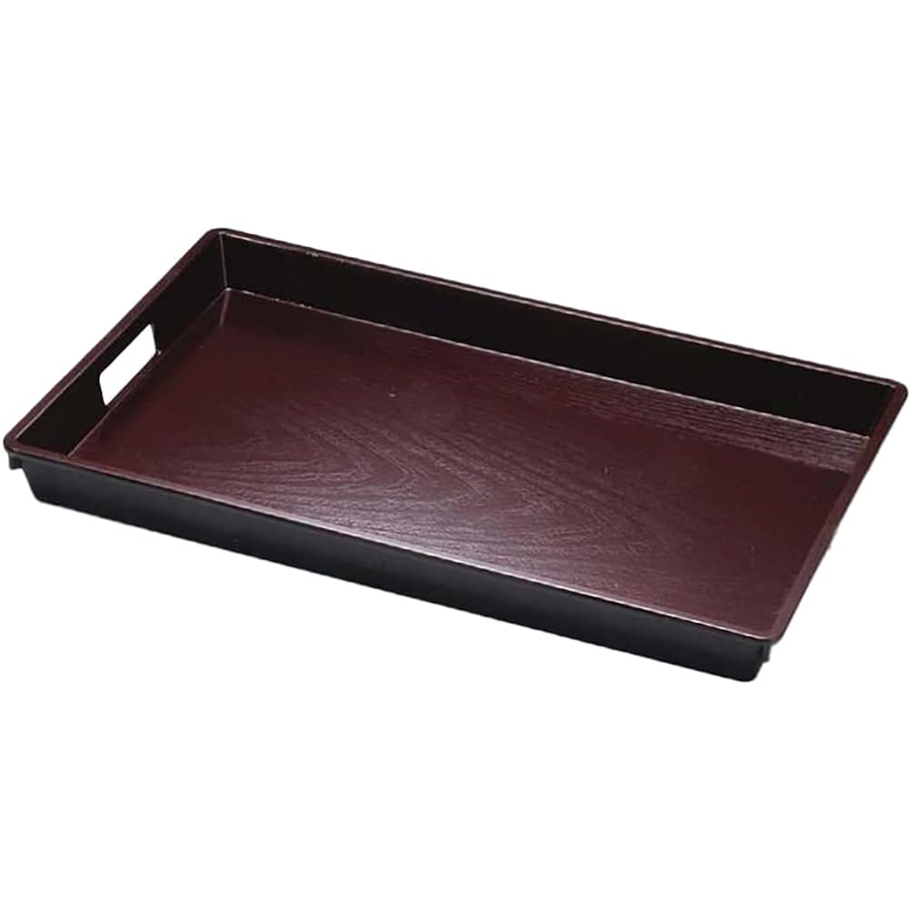 [Commercial Use Set] Fukui Craft Tabletop Tray/Bon, Non-slip Processed, Made in Japan, ABS Wood Grain Wakidori Bon, Shintame Shaku 9 (5 Pieces)