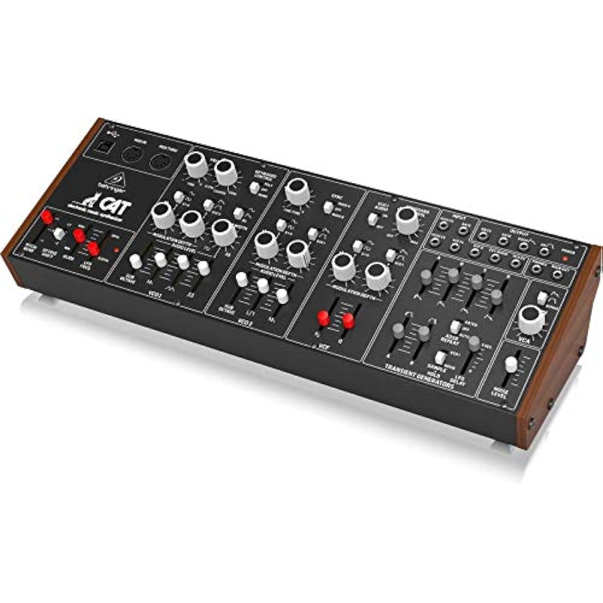 Behringer Analog Synthesizer Duophonic/Paraphonic Eurorack Compatible Semi-Modular Design Patchable CAT black