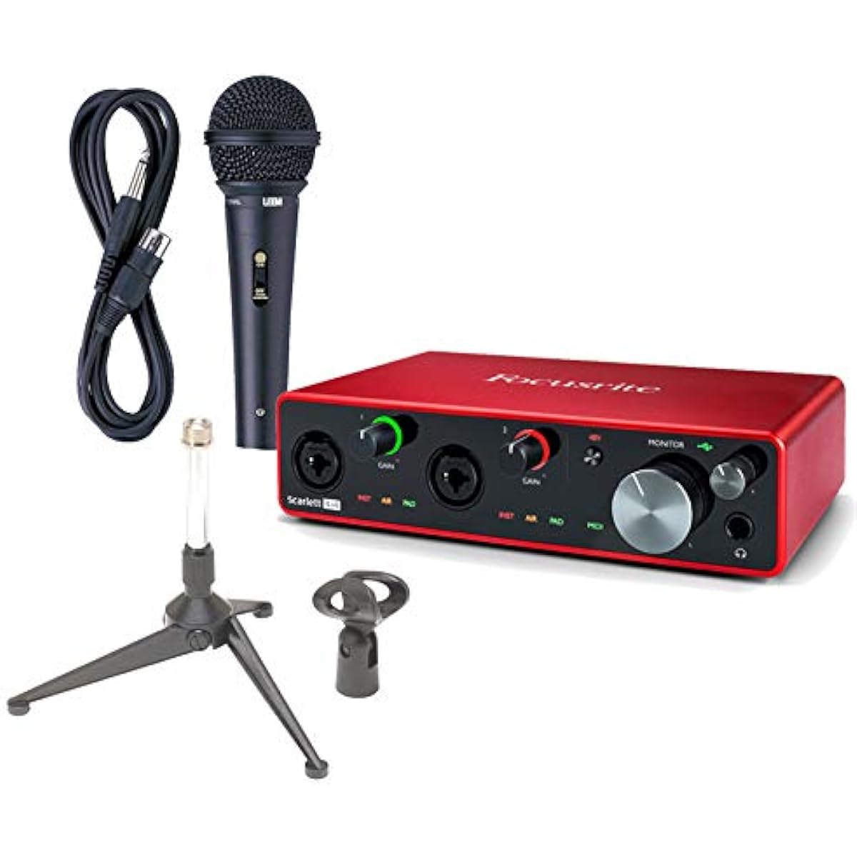 Focusrite Scarlett 4i4 3rd gen Easy Streaming and Recording Set Focusrite
