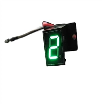 Speed Meter Motorcycle Waterproof Universal 5 Speed Digital Gear Indicator Off-Road Vehicle Display Shift Lever Sensor Display Green